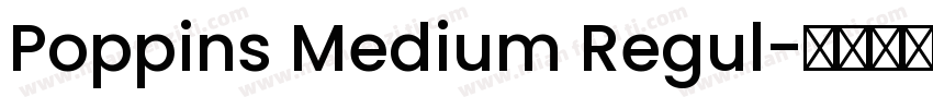 Poppins Medium Regul字体转换